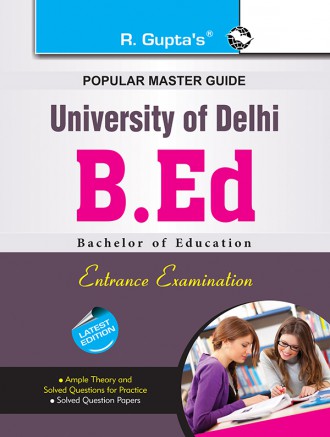 RGupta Ramesh Delhi University B.Ed. Entrance Exam Guide English Medium